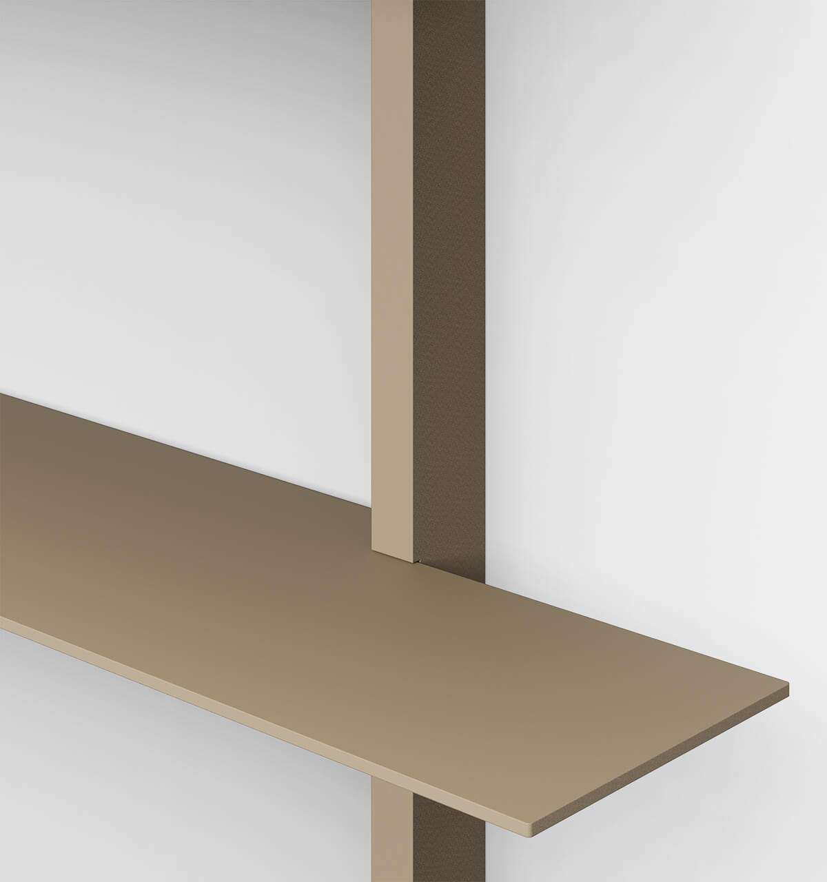 Plié Wall Shelves 4 Beige / 120 cm / 47 in