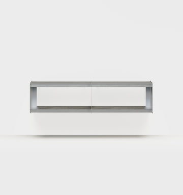 Plié Wall Unit Extension 180 cm / 71 in / Brushed Aluminium