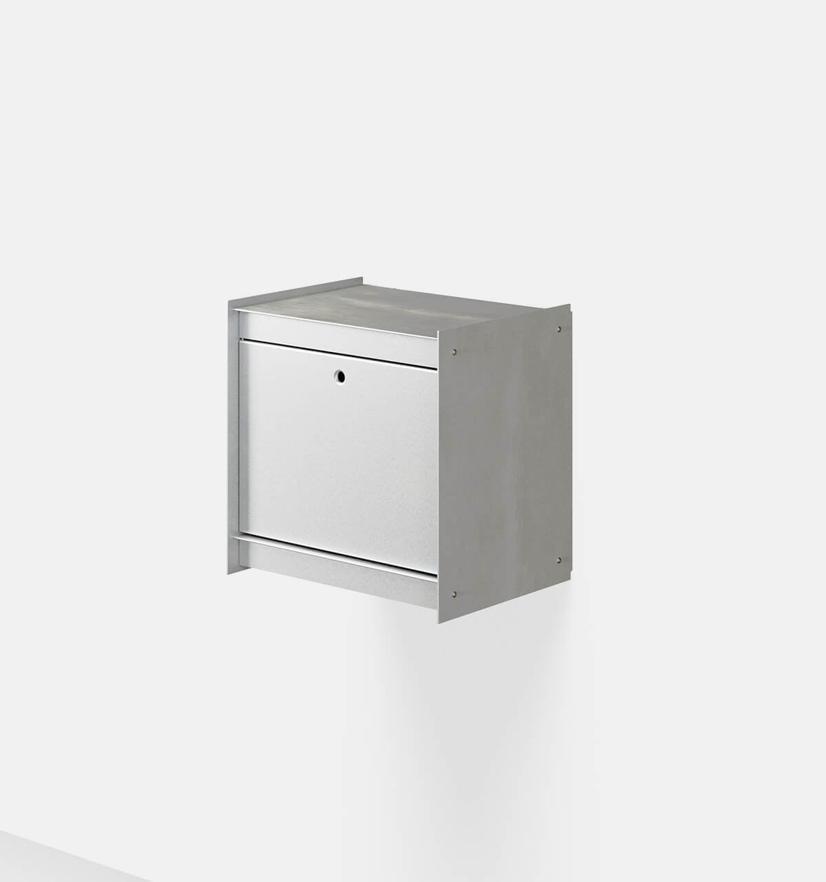 Plié Wall Unit 1 Tall Drawer 45 cm / 17.7 in / Brushed Aluminium