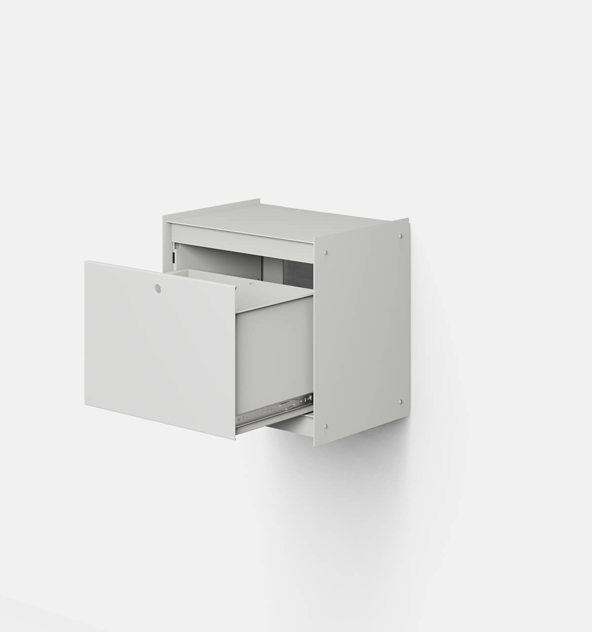Plié Wall Unit 1 Tall Drawer 45 cm / 17.7 in / Light Grey