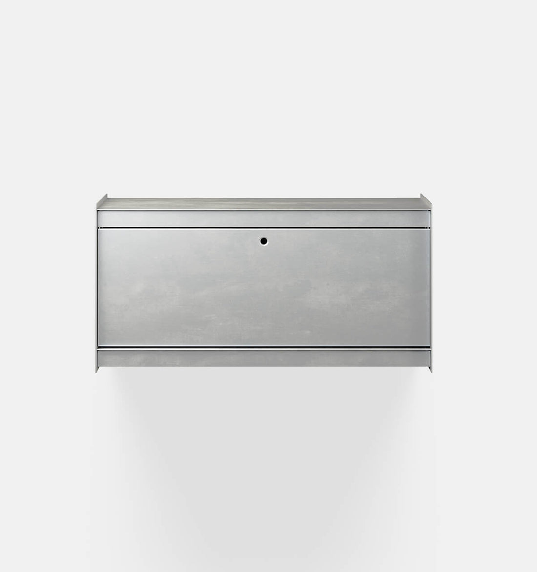 Plié Wall Unit 1 Tall Drawer 90 cm / 35 in / Brushed Aluminium