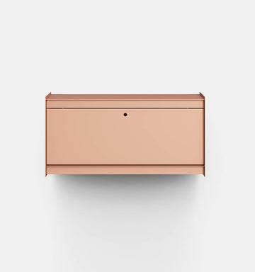 Plié Wall Unit 1 Tall Drawer 90 cm / 35 in / Coral