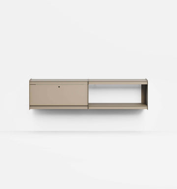 Plié Wall Unit Extension 1 Tall Drawer 180 cm / 71 in / Beige
