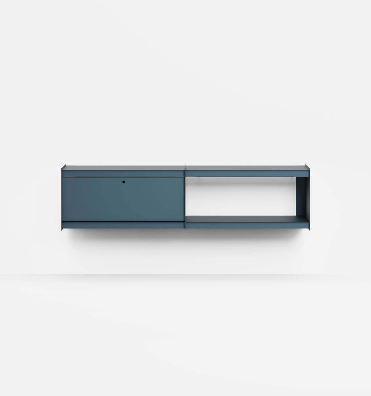 Plié Wall Unit Extension 1 Tall Drawer 180 cm / 71 in / Midnight Blue
