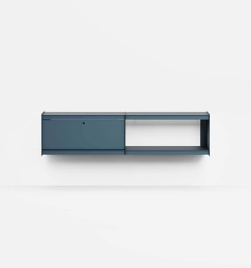 Plié Wall Unit Extension 1 Tall Drawer 180 cm / 71 in / Midnight Blue