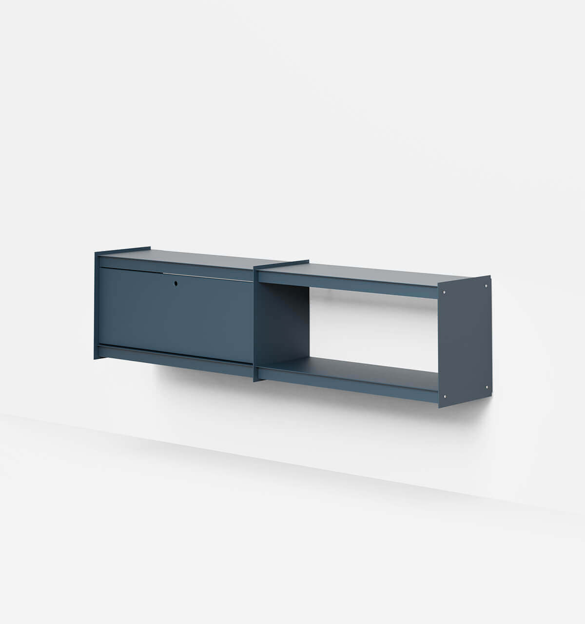 Plié Wall Unit Extension 1 Tall Drawer 180 cm / 71 in / Midnight Blue