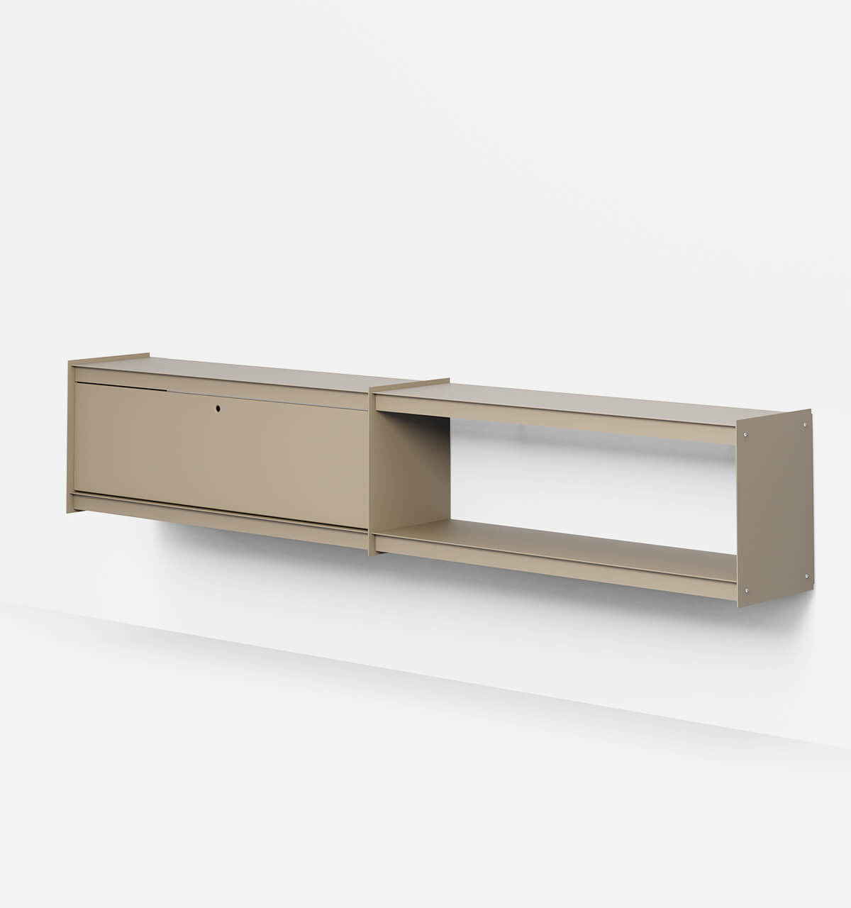 Plié Wall Unit Extension 1 Tall Drawer 240 cm / 94 in / Beige