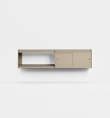 Plié Wall Unit Extension 2 Doors 180 cm / 71 in / Beige