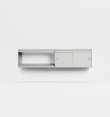 Plié Wall Unit Extension 2 Doors 180 cm / 71 in / Light Grey