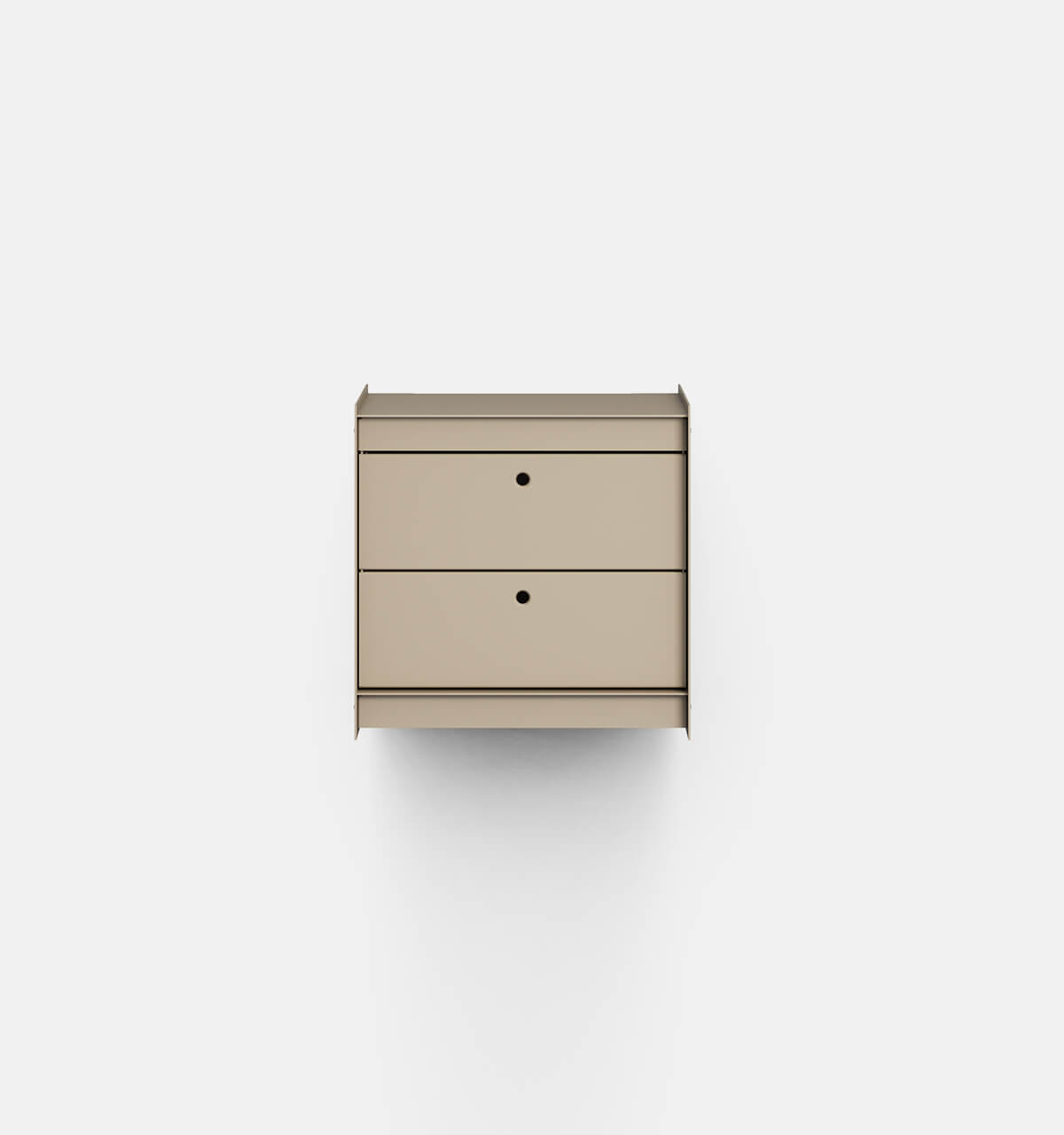 Plié Wall Unit 2 Short Drawers 45 cm / 17.7 in / Beige