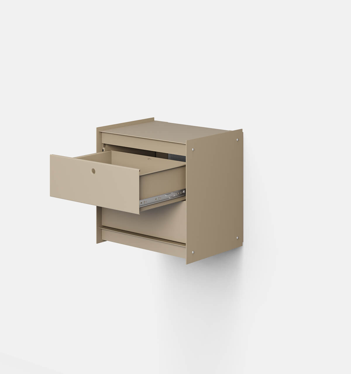 Plié Wall Unit 2 Short Drawers 45 cm / 17.7 in / Beige