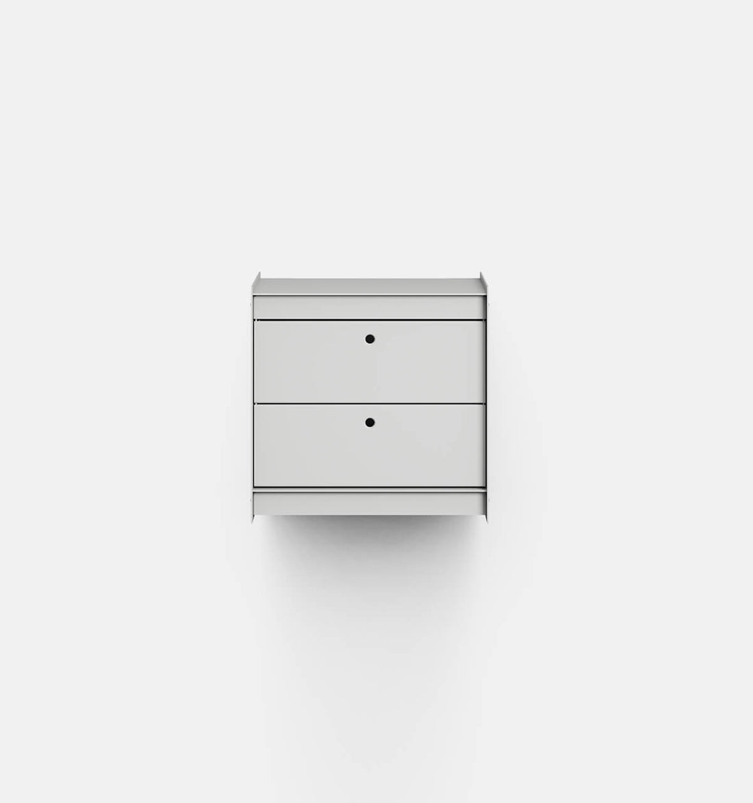 Plié Wall Unit 2 Short Drawers 45 cm / 17.7 in / Light Grey