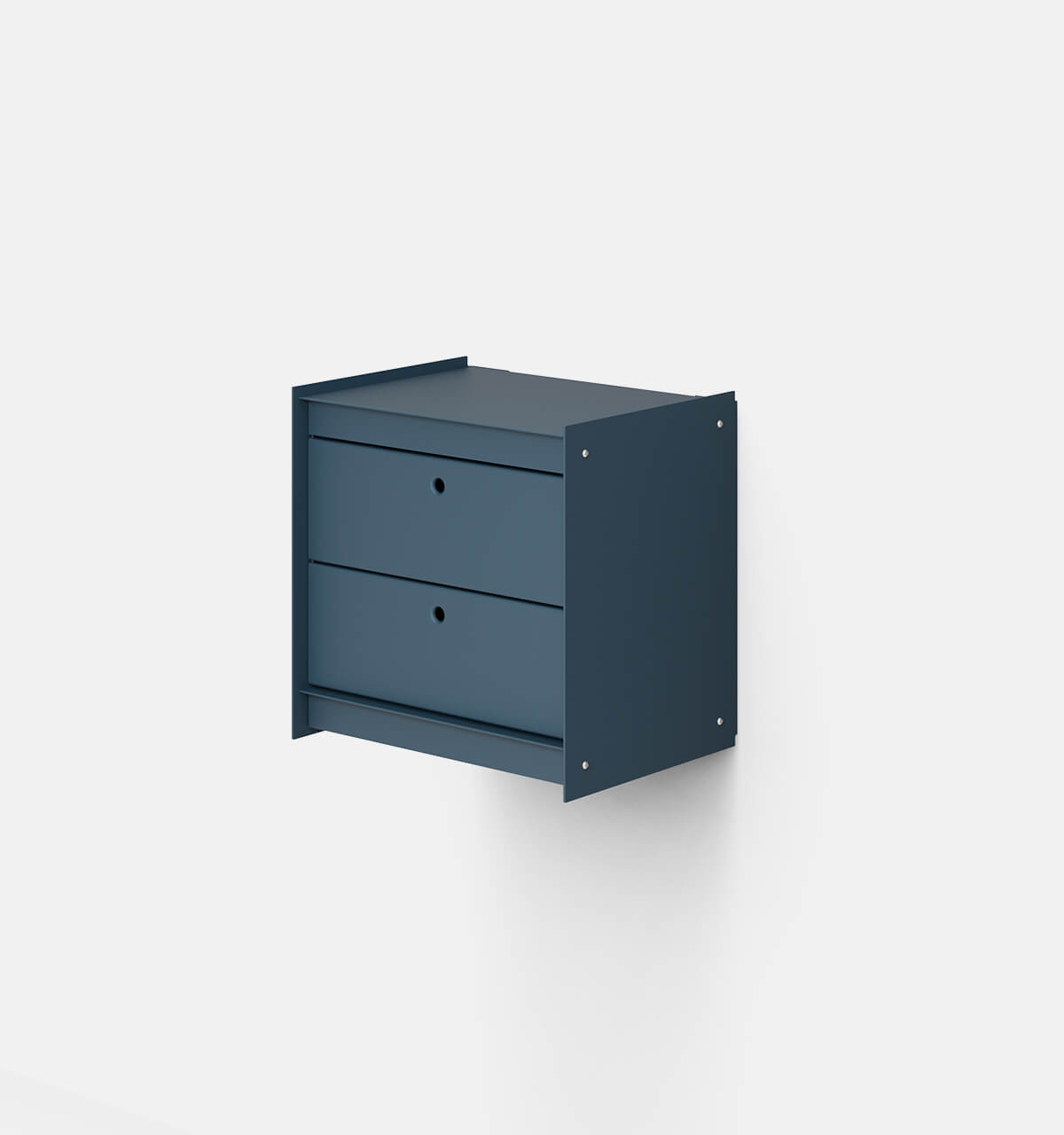 Plié Wall Unit 2 Short Drawers 45 cm / 17.7 in / Midnight Blue