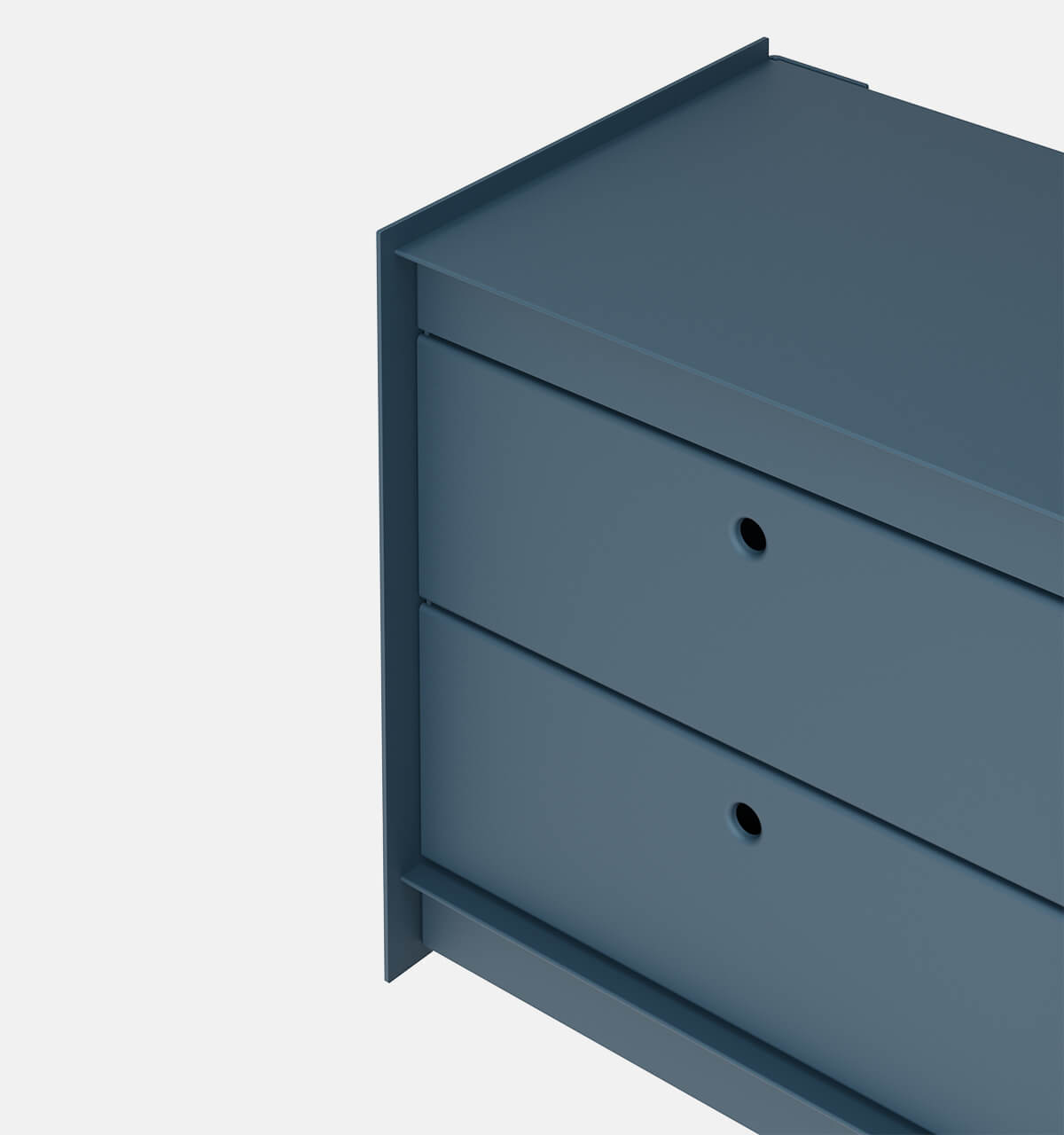 Plié Wall Unit 2 Short Drawers 45 cm / 17.7 in / Midnight Blue