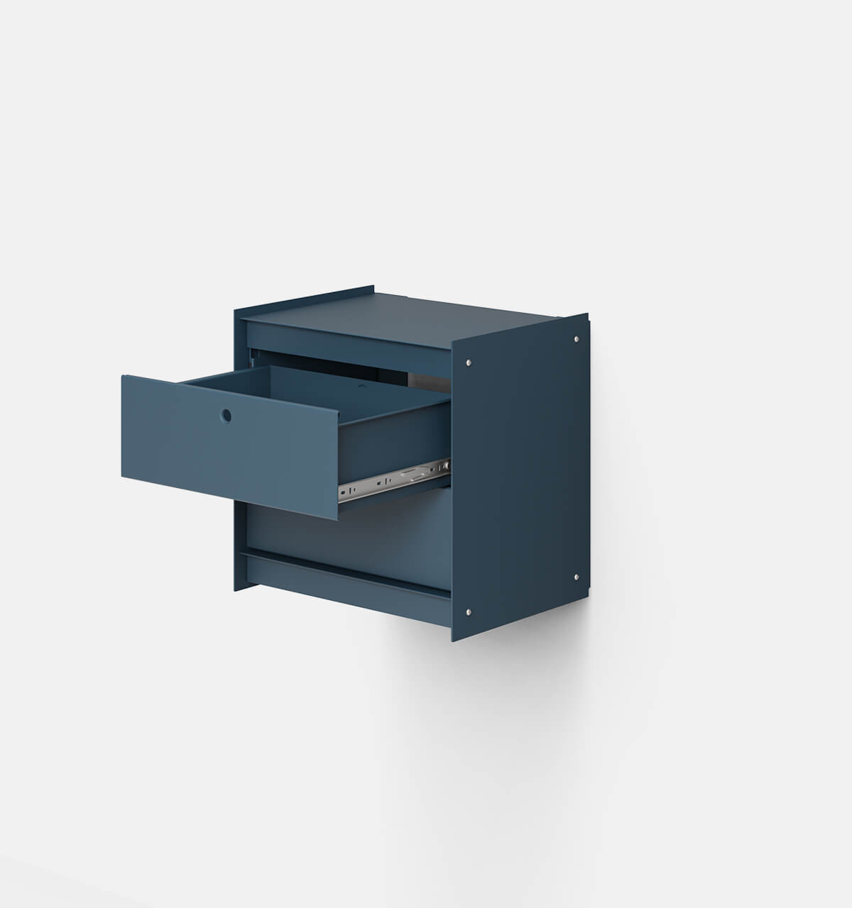 Plié Wall Unit 2 Short Drawers 45 cm / 17.7 in / Midnight Blue