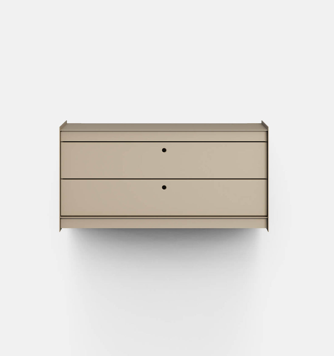Plié Wall Unit 2 Short Drawers 90 cm / 35 in / Beige