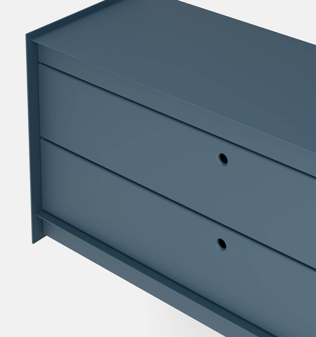 Plié Wall Unit 2 Short Drawers 90 cm / 35 in / Midnight Blue