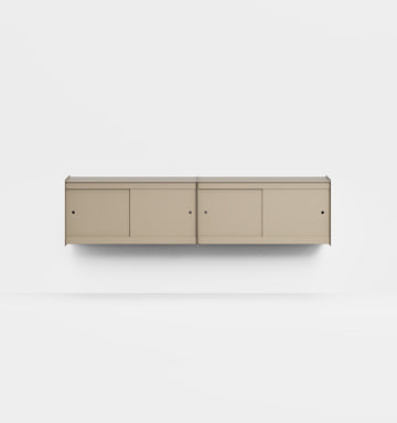 Plié Wall Unit Extension 4 Doors 180 cm / 71 in / Beige