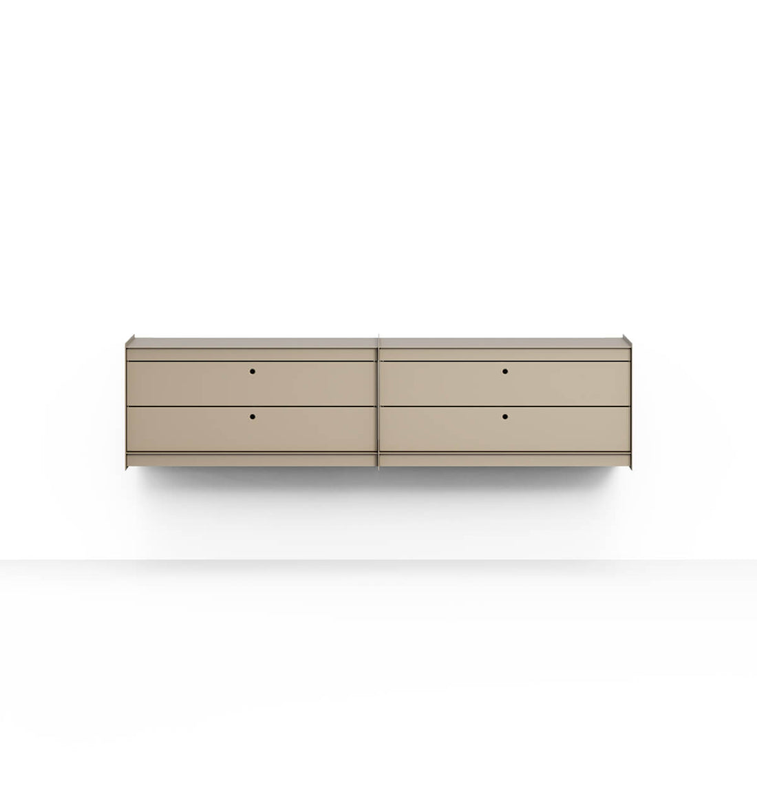 Plié Wall Unit Extension 4 Short Drawers 180 cm / 71 in / Beige