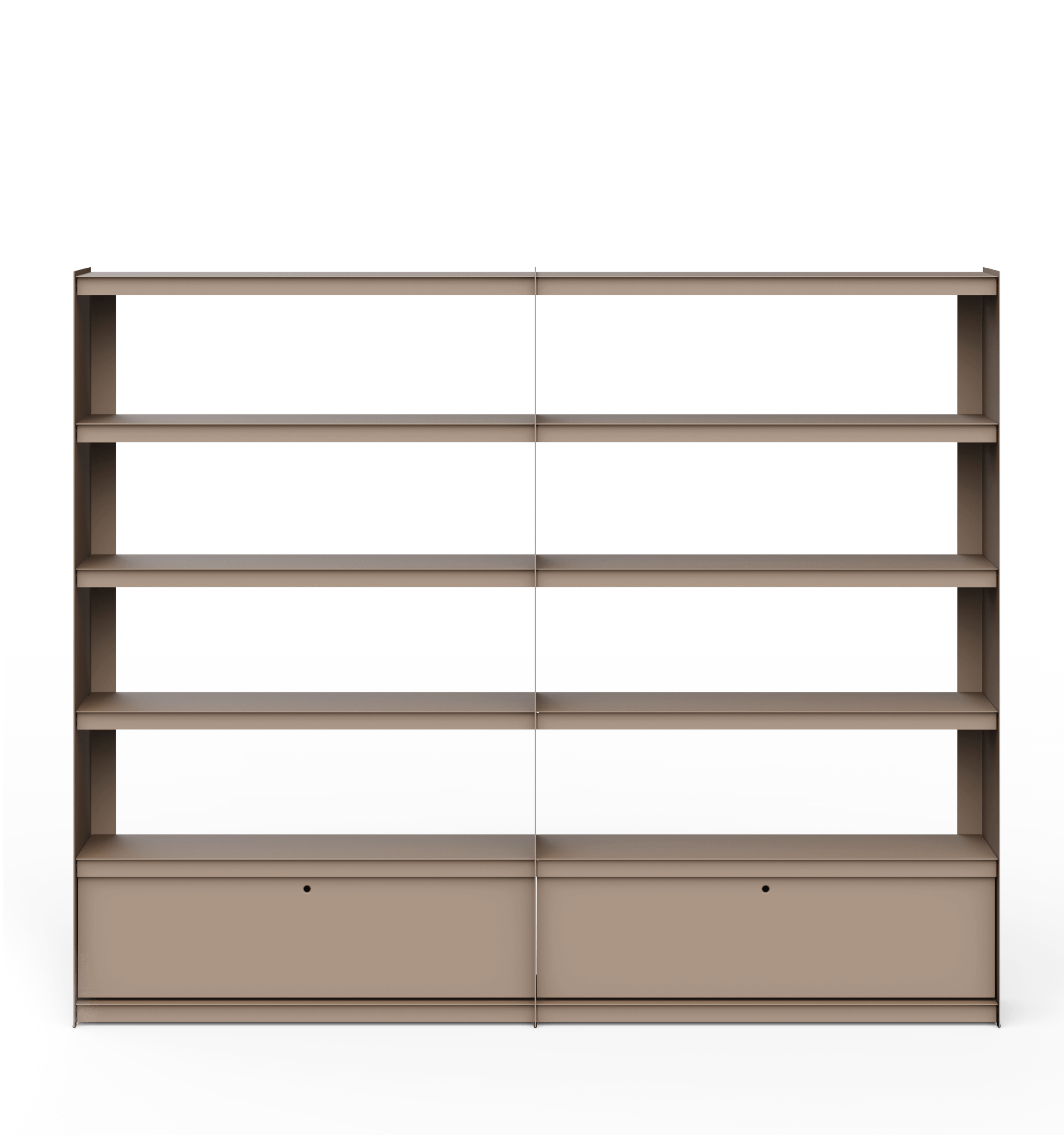 Plié Bookshelf Extension 2 Tall Drawers