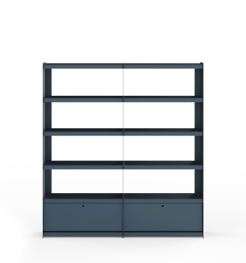 Plié Bookshelf Extension 2 Tall Drawers