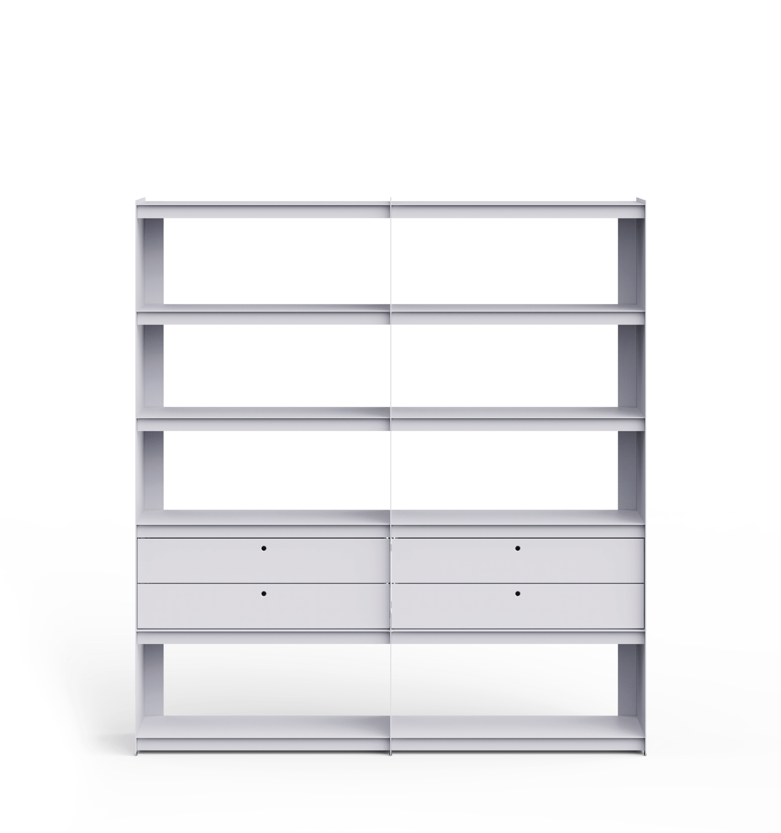 Plié Bookshelf Extension 4 Short Drawers