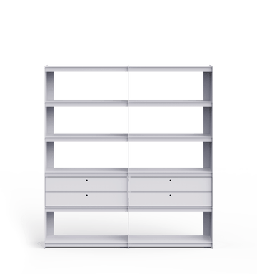 Plié Bookshelf Extension 4 Drawers
