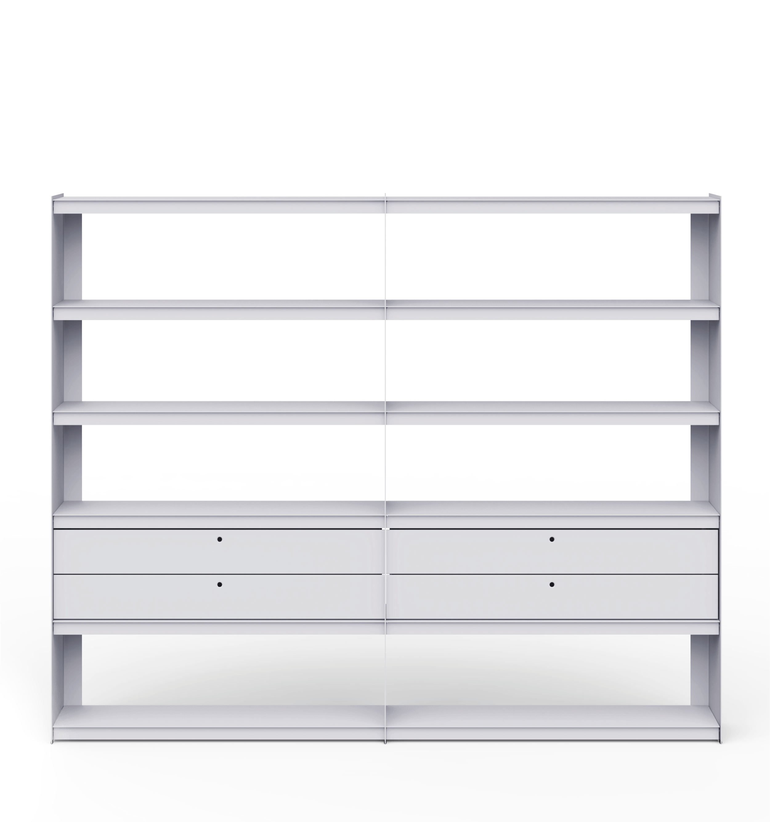 Plié Bookshelf Extension 4 Short Drawers