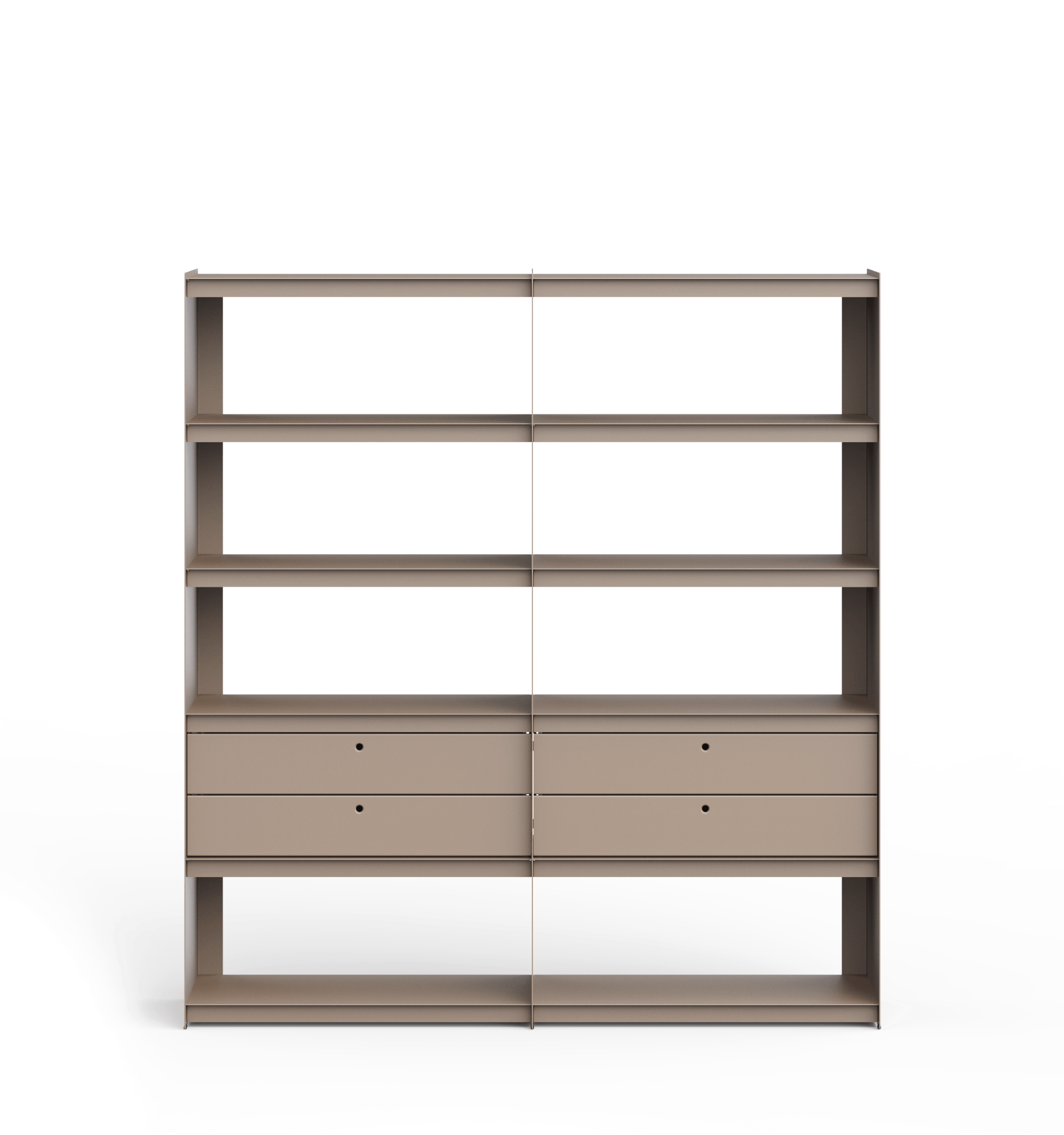 Plié Bookshelf Extension 4 Short Drawers