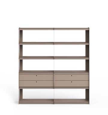 Plié Bookshelf Extension 4 Short Drawers