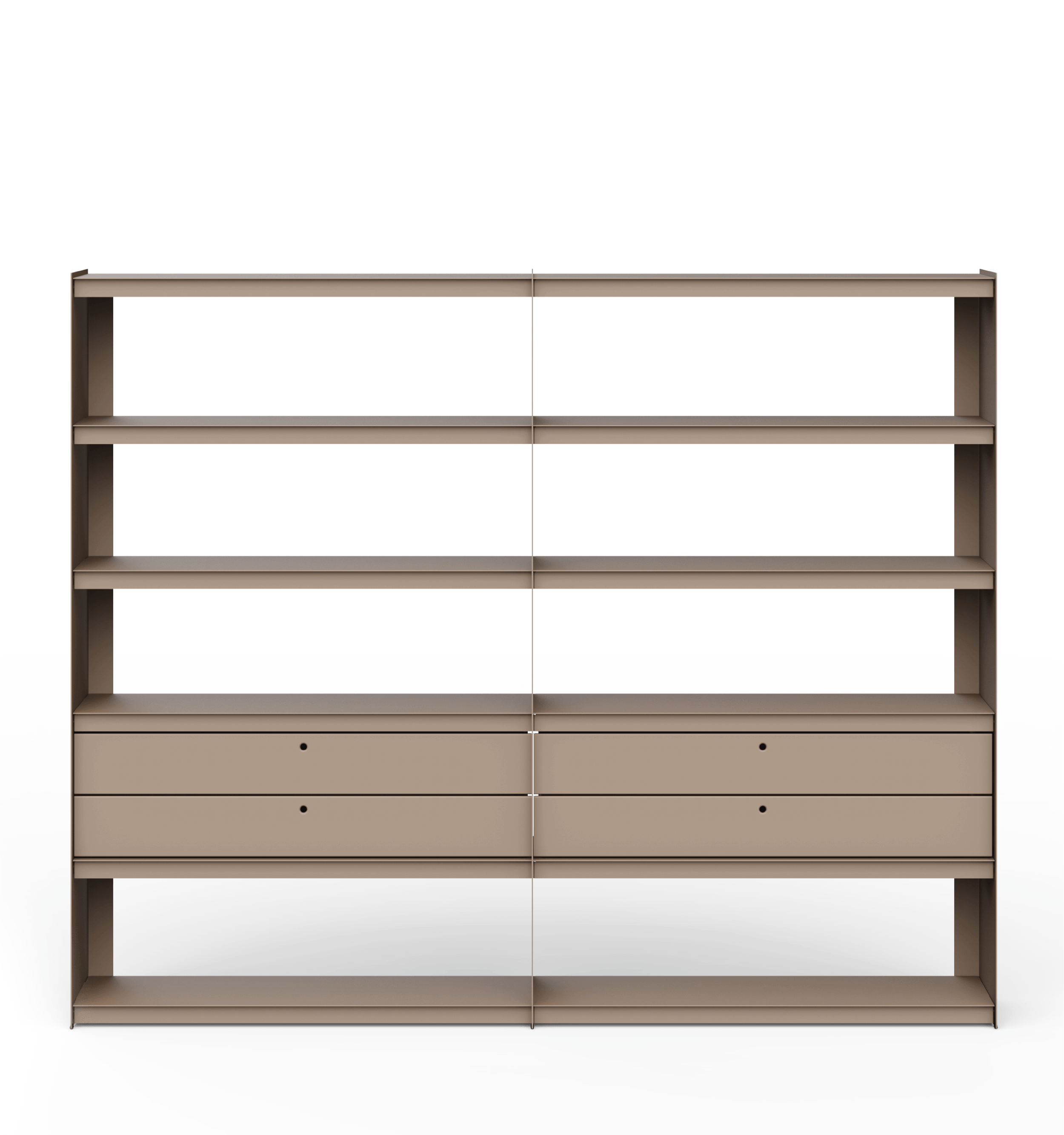 Plié Bookshelf Extension 4 Short Drawers