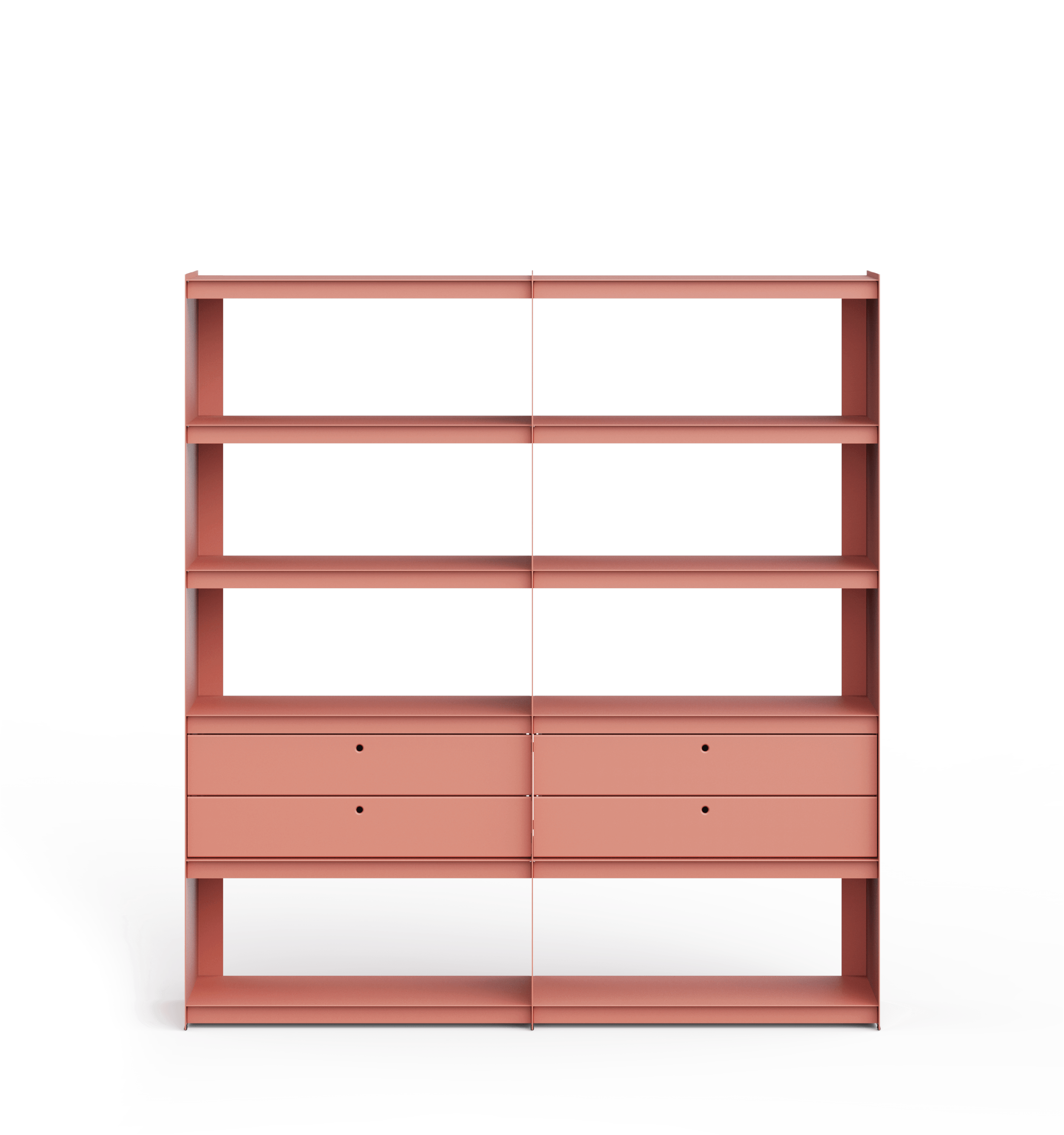 Plié Bookshelf Extension 4 Short Drawers