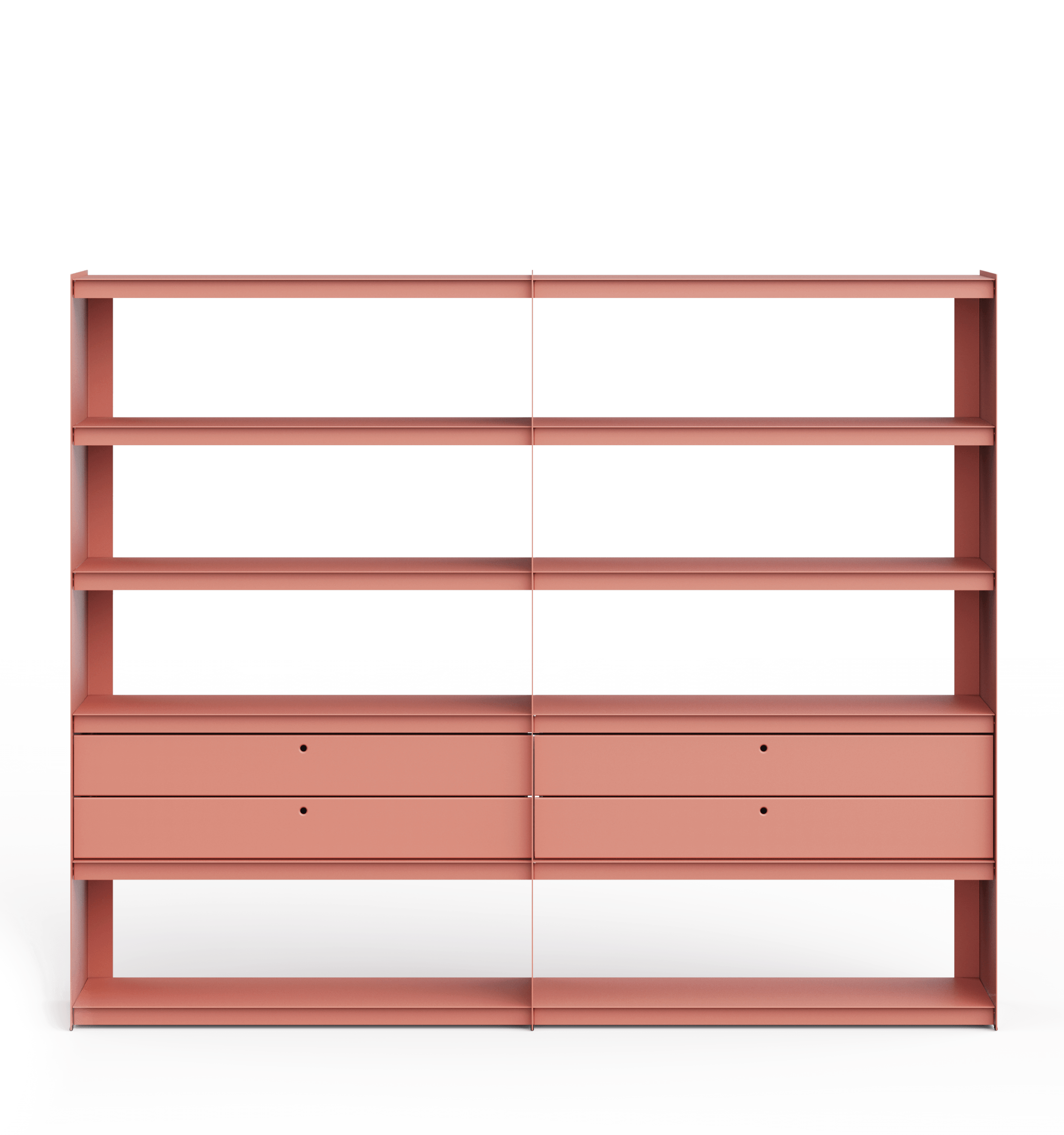 Plié Bookshelf Extension 4 Short Drawers