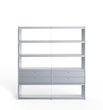 Plié Bookshelf Extension 4 Short Drawers