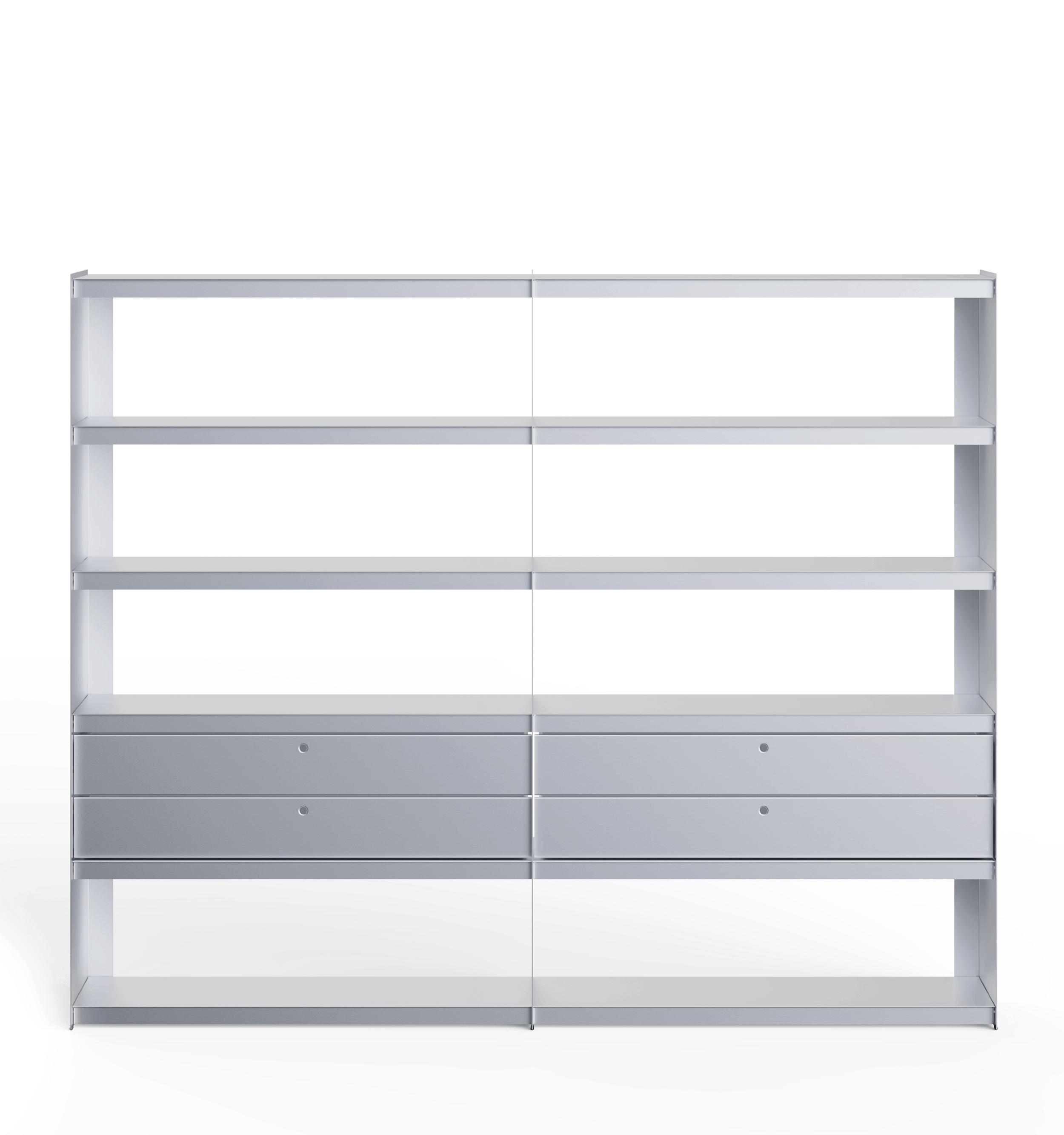 Plié Bookshelf Extension 4 Short Drawers